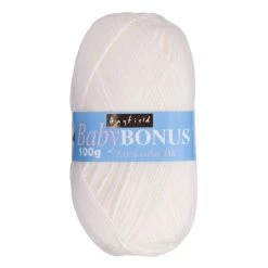 Best Sale ⭐ Hayfield Cream Baby Bonus DK Yarn 100g (855) 🔔