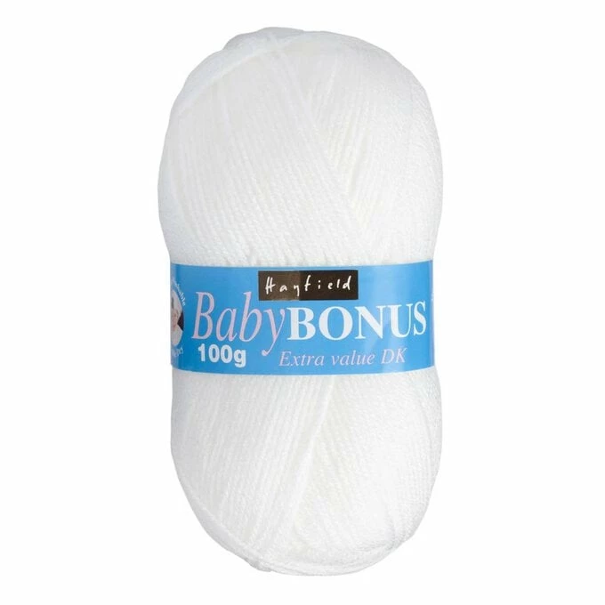 Top 10 ???? Hayfield White Baby Bonus DK Yarn 100g (856) ❤️ 3 Top 10 ???? Hayfield White Baby Bonus DK Yarn 100g (856) ❤️