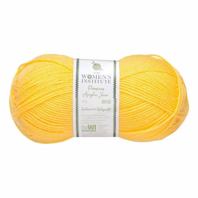 Discount ✔️ The WI ???? Women's Institute Yellow Premium Acrylic Yarn 100g ???? 3 Discount ✔️ The WI ???? Women's Institute Yellow Premium Acrylic Yarn 100g ????
