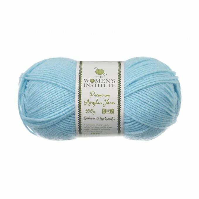 New ???? The WI ???? Women's Institute Soft Blue Premium Acrylic Yarn 100g ❤️ 3 New ???? The WI ???? Women's Institute Soft Blue Premium Acrylic Yarn 100g ❤️