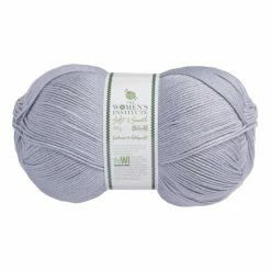 Budget 💯 The WI 👩 Women's Institute Light Grey Soft And Smooth Aran Yarn 400g 🎉