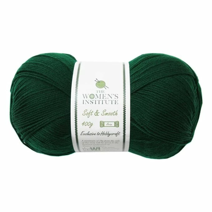 Budget π The WI π© Women's Institute Dark Green Soft And Smooth Aran Yarn 400g π 3 Budget π The WI π© Women's Institute Dark Green Soft And Smooth Aran Yarn 400g π