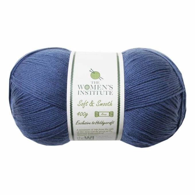 Buy π The WI π© Women's Institute Denim Soft And Smooth Aran Yarn 400g β 3 Buy π The WI π© Women's Institute Denim Soft And Smooth Aran Yarn 400g β
