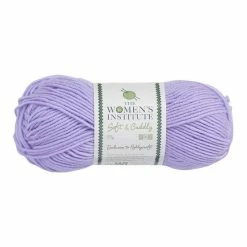 Discount 👏 The WI 👩 Women's Institute Lilac Soft And Cuddly DK Yarn 50g 👍