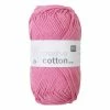 Outlet 🛒 Rico Design Rico 🍬 Candy Pink Creative Cotton Aran Yarn 50 G 🌟