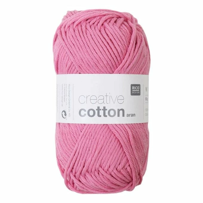 Outlet π Rico Design Rico π¬ Candy Pink Creative Cotton Aran Yarn 50 G π 3 Outlet π Rico Design Rico π¬ Candy Pink Creative Cotton Aran Yarn 50 G π