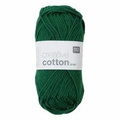 Flash Sale 🤩 Rico Design Rico Green Creative Cotton Aran Yarn 50 G ✔️