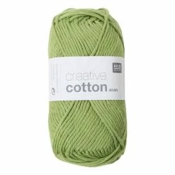 Cheap ⌛ Rico Design Rico Pistachio Creative Cotton Aran Yarn 50 G ✨