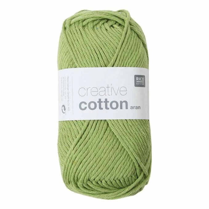 Cheap ⌛ Rico Design Rico Pistachio Creative Cotton Aran Yarn 50 G ✨ 3 Cheap ⌛ Rico Design Rico Pistachio Creative Cotton Aran Yarn 50 G ✨