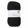 Best deal ✔️ Rico Design Rico Black Creative Cotton Aran Yarn 50 G 👏 -Hayfield Shop 622269 1028 1 rico black creative cotton aran yarn 50 g