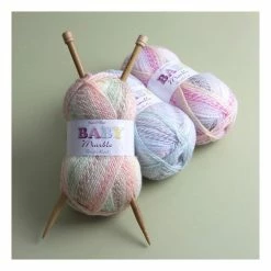 Budget 🔔 James C Brett Rhubarb And Custard Baby Marble DK Yarn 100g ⭐ -Hayfield Shop 622364 1010 3 Baby Marble DK Rhubarb Custard