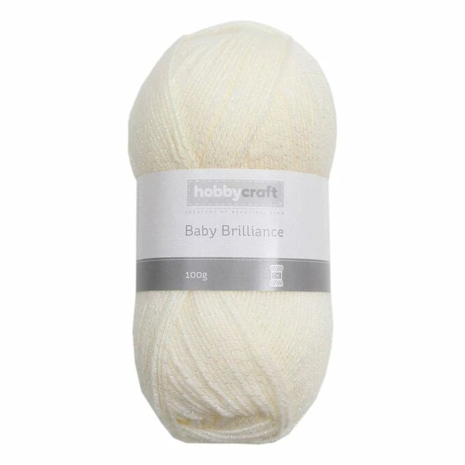 Hot Sale ⭐ Knitcraft Cream Baby Brilliance DK Yarn 100g ✨ 3 Hot Sale ⭐ Knitcraft Cream Baby Brilliance DK Yarn 100g ✨