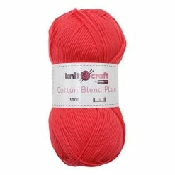 Wholesale ✨ Knitcraft Coral Cotton Blend Plain DK Yarn 100g 🥰