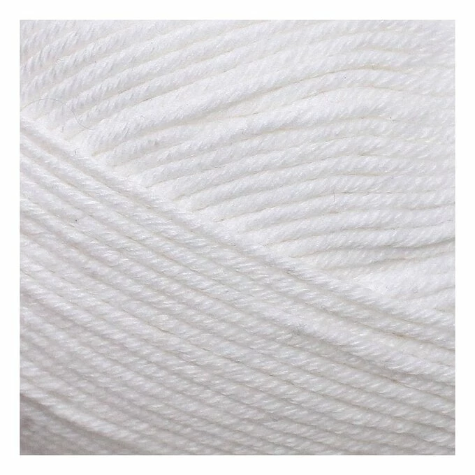 Budget π₯ Knitcraft White Cotton Blend Plain DK Yarn 100g π€© 4 Budget π₯ Knitcraft White Cotton Blend Plain DK Yarn 100g π€© - Image 2