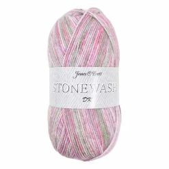 Best deal 🎉 James C Brett Pink And Grey Stonewash DK Yarn 100g ✔️