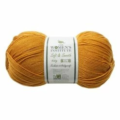 Cheapest π The WI π© Women's Institute Mustard Soft And Smooth Aran Yarn 400g π₯°