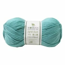 Best Pirce 🔔 The WI 👩 Women's Institute Teal Soft And Smooth Aran Yarn 400g 🥰