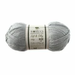 Outlet π€© The WI π© Women's Institute Grey Soft And Silky 4 Ply Yarn 100g π