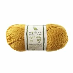 Best Sale 🔔 The WI 👩 Women's Institute Mustard Soft And Silky 4 Ply Yarn 100g 💯