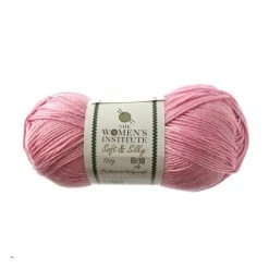 Cheapest 😀 The WI 👩 Women's Institute Pink Soft And Silky 4 Ply Yarn 100g 🧨