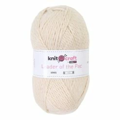 Best Pirce 🎉 Knitcraft Cream Leader Of The Pac Aran Yarn 100g 🛒