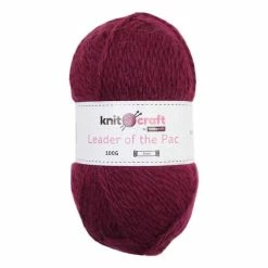 Hot Sale 💯 Knitcraft Wine Leader Of The Pac Aran Yarn 100g 🌟