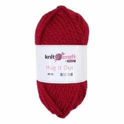 Cheapest ⭐ Knitcraft Ruby Hug It Out Yarn 200g 💯