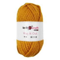 Buy 🔔 Knitcraft Mustard Hug It Out Yarn 200g 💯