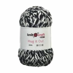 Top 10 😍 Knitcraft Charcoal Cream Hug It Out Yarn 200g 🔥