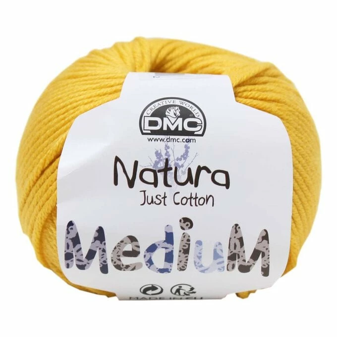 Best Pirce ???? DMC 99 Mustard Yellow Natura Medium Crochet Yarn 50g ???? 3 Best Pirce ???? DMC 99 Mustard Yellow Natura Medium Crochet Yarn 50g ????