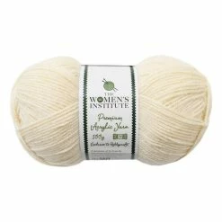 Buy 🔔 The WI 👩 Women’s Institute Cream Premium Acrylic Yarn 100g 🛒