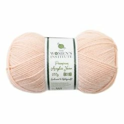 Cheapest 🧨 The WI 👩 Women’s Institute Cool Vanilla Premium Acrylic Yarn 100g 🛒