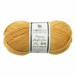 Best Sale 🌟 The WI 👩 Women’s Institute Mustard Premium Acrylic Yarn 100g ⌛