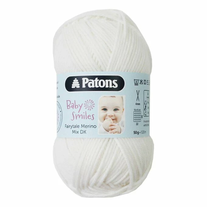 Coupon ⭐ Patons White Fairytale Merino Mix DK Yarn 50g ✨ 3 Coupon ⭐ Patons White Fairytale Merino Mix DK Yarn 50g ✨