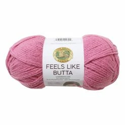 Hot Sale 🛒 Lion Brand Dusty Pink Feels Like Butta Yarn 100g ✨