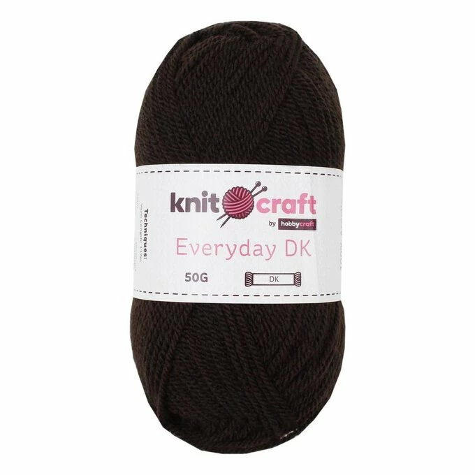 New ???? Knitcraft Brown Everyday DK Yarn 50g ???? 3 New ???? Knitcraft Brown Everyday DK Yarn 50g ????