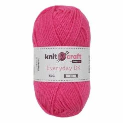 Best Sale π Knitcraft Hot Pink Everyday DK Yarn 50g π