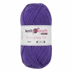 Best deal 🌟 Knitcraft Purple Everyday DK Yarn 50g ✨
