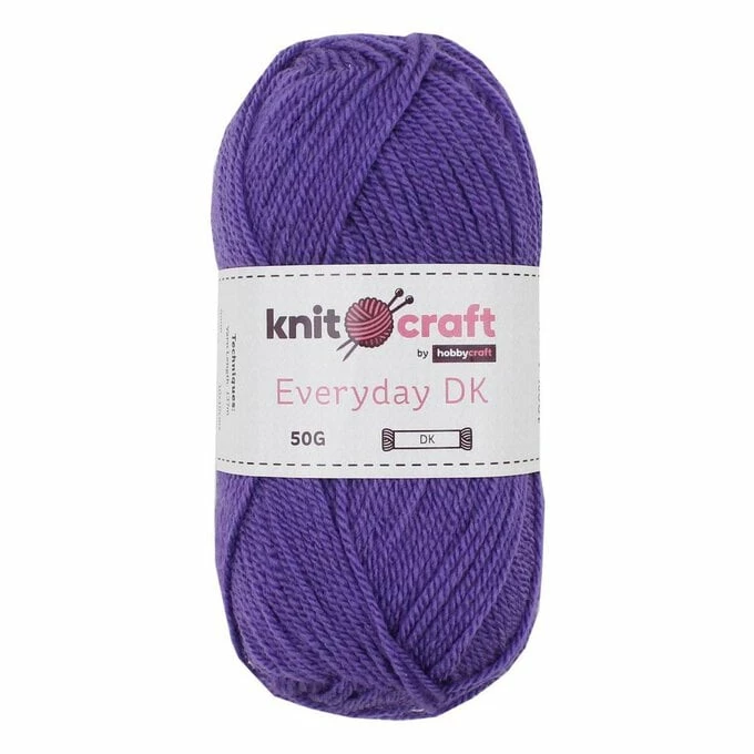 Best deal ???? Knitcraft Purple Everyday DK Yarn 50g ✨ 3 Best deal ???? Knitcraft Purple Everyday DK Yarn 50g ✨
