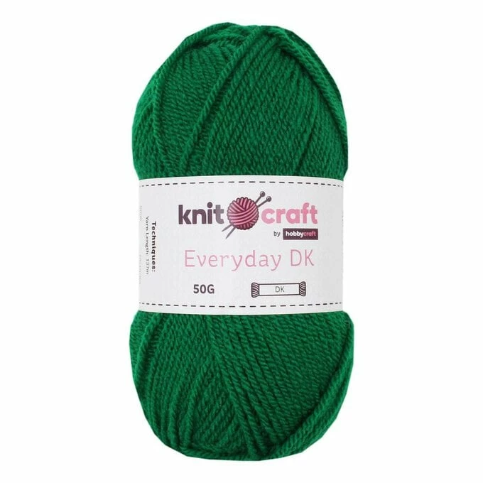Brand new π Knitcraft Fern Green Everyday DK Yarn 50g π― 3 Brand new π Knitcraft Fern Green Everyday DK Yarn 50g π―