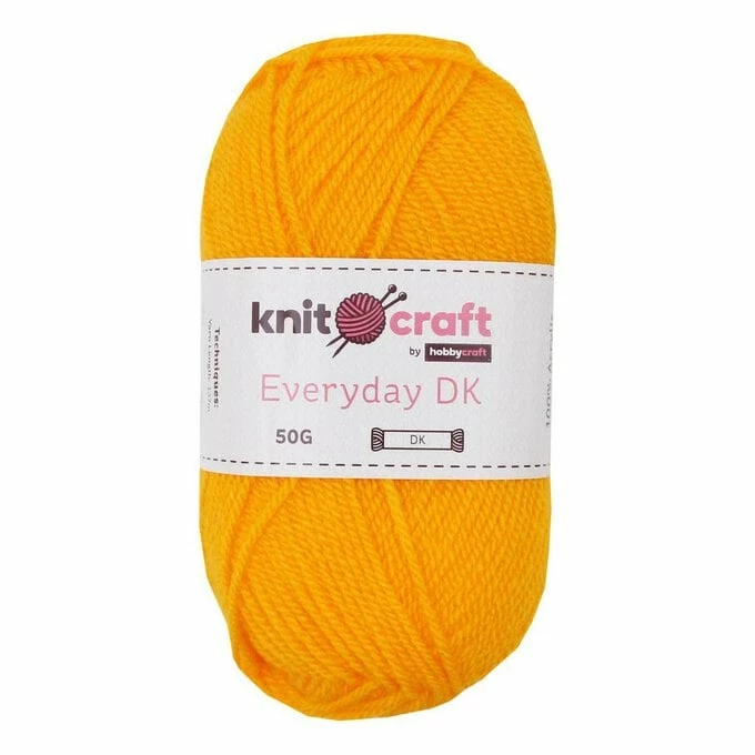 Brand new π₯ Knitcraft Golden Yellow Everyday DK Yarn 50g π 3 Brand new π₯ Knitcraft Golden Yellow Everyday DK Yarn 50g π