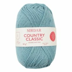 Promo ❤️ Sirdar Duck Egg Blue Country Classic DK Yarn 50g 🎉