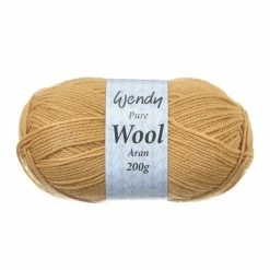 Deals π Wendy Gorse Pure Wool Aran Yarn 200g π