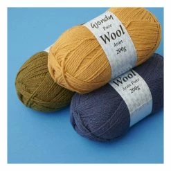 Deals 😀 Wendy Gorse Pure Wool Aran Yarn 200g 🎉 -Hayfield Shop 647088 1002 4 wendy wool aran yarn