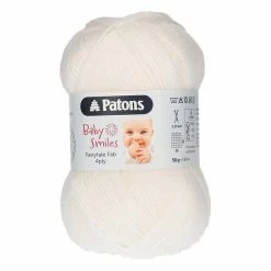 Best Pirce 🥰 Patons White Fairytale Fab 4 Ply Yarn 50g ❤️
