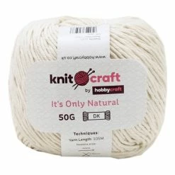 Best Sale π Knitcraft Cream It's Only Natural Light DK Yarn 50g π