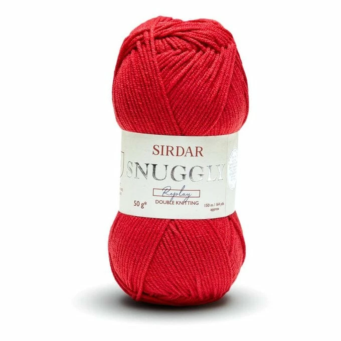 Hot Sale ✨ Sirdar Racecar Red Snuggly Replay DK Yarn 50g ???? 3 Hot Sale ✨ Sirdar Racecar Red Snuggly Replay DK Yarn 50g ????
