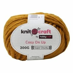 Hayfield Shop 31 Promo π― Knitcraft Mustard Cosy On Up Yarn 200g π