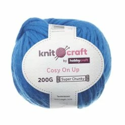 Hot Sale 😉 Knitcraft Electric Blue Cosy On Up Yarn 200g ✨