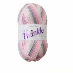 Promo ⭐ James C Brett Pink And Grey Baby Twinkle DK 100g ❤️